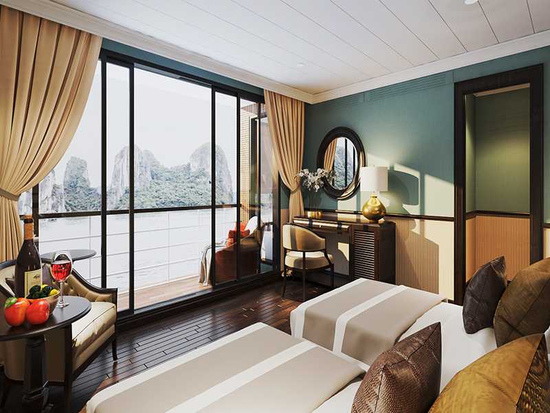 Capella Cruise - Ocean View Suite - 2 Pax/ Cabin (Location: 2nd deck - Private Balcony)