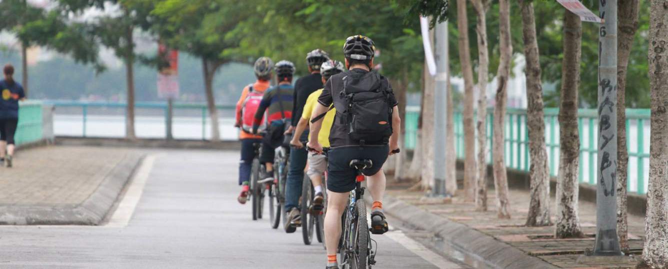 Image result for biking in hanoi